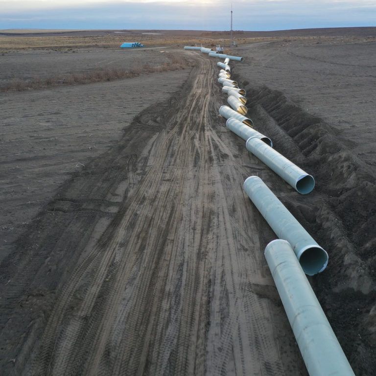 Pipes lying around for Butter Creek Project
